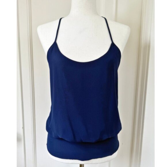 NAKED ZEBRA Navy Strappy Tank Size M - Picture 2 of 14